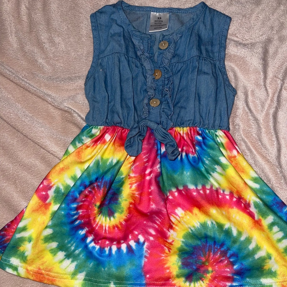 Tie-dye extra small dress . 2T .